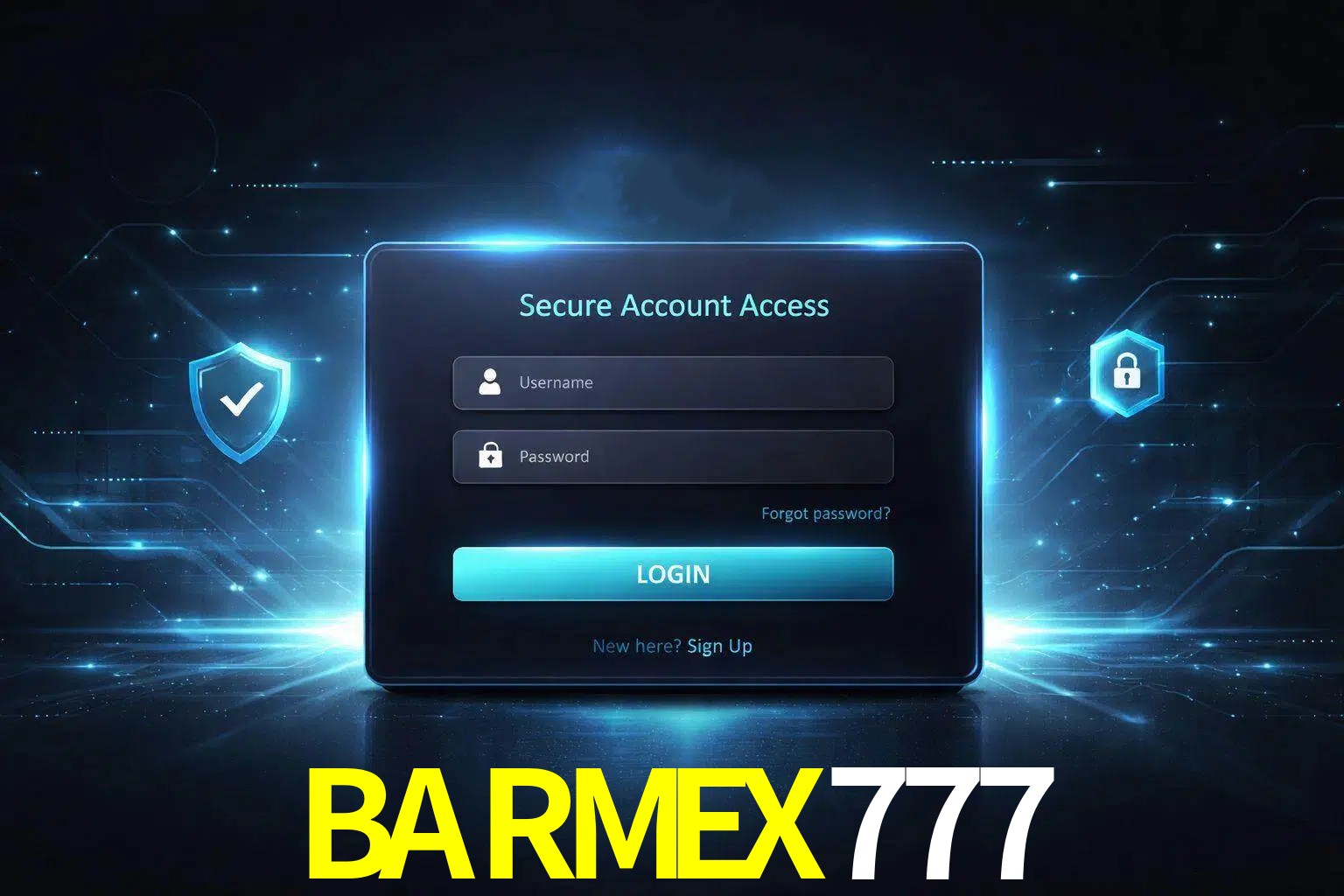 Pantalla de inicio de sesión de cuenta BARMEX777 para usuarios en México